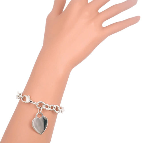 Bracelet Tiffany & Co. Return to Tiffany - Bracelet Heart Tag en argent 58 Facettes qzc20w