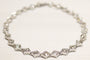 Bracelet Bracelet rivière en or blanc et diamants 58 Facettes A11362