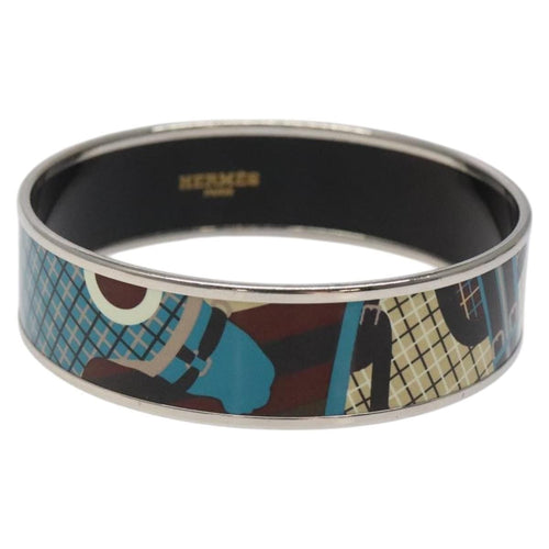 Bracelet Hermès - Bracelet jonc vintage en métal bleu 58 Facettes vcfuy6
