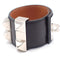 Bracelet Hermès - Bracelet Collier de Chien en cuir noir 58 Facettes tms8snkin8