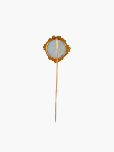 Broche Épingle Portrait en or jaune et blanc 58 Facettes BO/110030