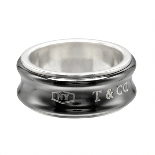 Bague 53 Tiffany & Co. 1837 Band Ring Platinum 58 Facettes l2py5l