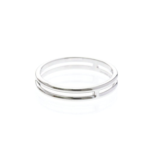 Bague 58 Hermès Ariane - Bague alliance en or blanc 18K 58 Facettes r7mobb37x8