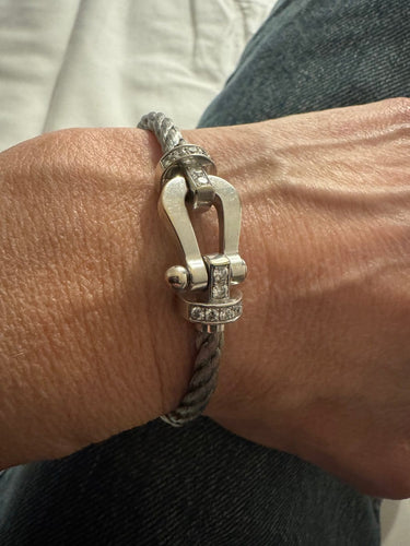 Bracelet Fred - Bracelet en or blanc et diamants 58 Facettes Bracelet