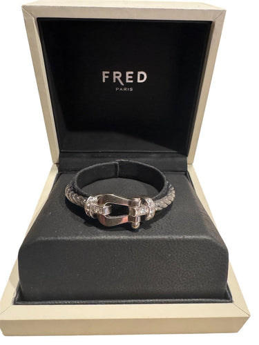 Bracelet Fred - Bracelet en or blanc et diamants 58 Facettes Bracelet