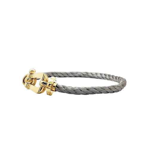 Bracelet Bracelet Fred, "Force 10", or jaune, acier. 58 Facettes 35556