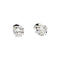 Boucles d'oreilles Puces d'oreilles diamants et or blanc. 58 Facettes 35394