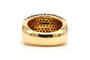 Bague 52 Bague contemporaine en or jaune 18 carats avec saphirs et diamants 58 Facettes 23694