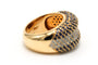 Bague 52 Bague contemporaine en or jaune 18 carats avec saphirs et diamants 58 Facettes 23694