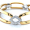 Bracelet Bracelet maillons oblongs en or bicolore 750 et diamants 58 Facettes DV 7861