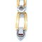 Bracelet Bracelet maillons oblongs en or bicolore 750 et diamants 58 Facettes DV 7861