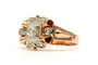 Bague 57 Art déco - Bague en or jaune et or blanc avec diamants 58 Facettes 23706