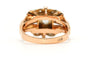 Bague 57 Art déco - Bague en or jaune et or blanc avec diamants 58 Facettes 23706