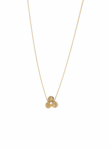 Collier Arthus Bertrand - Collier pendentif Tendre Pensée en or jaune agate 58 Facettes BO/210008