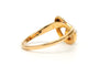 Bague 49 Bague contemporaine en or jaune 18 carats avec perle et diamant baguette 58 Facettes B642