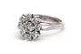 Bague 54 Bague contemporaine en or blanc et diamants 58 Facettes 20058
