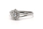 Bague 58 Bague contemporaine en or blanc 18 carats sertie de diamants taille brillant 58 Facettes 26042401-03