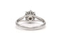 Bague 58 Bague contemporaine en or blanc 18 carats sertie de diamants taille brillant 58 Facettes 26042401-03