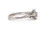 Bague 58 Bague contemporaine en or blanc 18 carats sertie de diamants taille brillant 58 Facettes 26042401-03