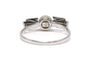 Bague 55 Bague Art déco en or blanc 18 carats avec perle et diamants 8/8 58 Facettes B843