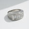 Bague 57 Art Déco - Bague en platine sertie de diamants 1,17 ct 58 Facettes 1.0001302/1