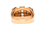 Bague 54 Bague Art déco en or jaune 18 carats sertie de diamants taille rose 58 Facettes 23741