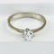 Bague 54 Bague de fiançailles - Solitaire en or blanc 750 avec diamant 58 Facettes 2295