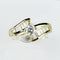 Bague 52.5 Bague halo - Solitaire en or jaune 18 carats et diamants 58 Facettes 2058