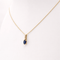 Collier Collier - Pendentif en or jaune 18 carats saphir et diamants 58 Facettes Collier en or saphir et diamants