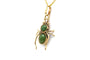 Pendentif Pendentif contemporain en or jaune 18 carats serti d’aventurines 58 Facettes B856