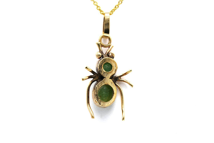 Pendentif Pendentif contemporain en or jaune 18 carats serti d’aventurines 58 Facettes B856