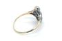 Bague 57 Art déco - Bague en or jaune, platine et diamants 58 Facettes 12024