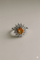 Bague 54 Bague saphir orangé et diamants en or gris 18K 58 Facettes LP1867