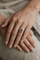Bague 54 Bague saphir orangé et diamants en or gris 18K 58 Facettes LP1867