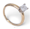 Bague Bague solitaire bicolore en or 14K avec diamant 0,80 ct 58 Facettes ah29