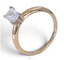 Bague Bague solitaire bicolore en or 14K avec diamant 0,80 ct 58 Facettes ah29