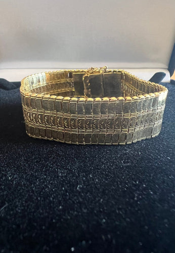 Bracelet Bracelet ruban en or jaune 18 carats 58 Facettes N27