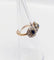 Bague 48 Bague marguerite - Bague en or rose 18k, platine, saphirs et diamants 58 Facettes A06999