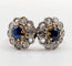 Bague 48 Bague marguerite - Bague en or rose 18k, platine, saphirs et diamants 58 Facettes A06999