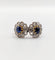 Bague 48 Bague marguerite - Bague en or rose 18k, platine, saphirs et diamants 58 Facettes A06999