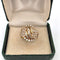 Bague 54 Bague en or jaune 18 kt pavée de diamants 58 Facettes 420 OC
