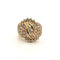 Bague 54 Bague en or jaune 18 kt pavée de diamants 58 Facettes 420 OC
