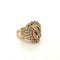Bague 54 Bague en or jaune 18 kt pavée de diamants 58 Facettes 420 OC