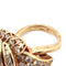 Bague 54 Bague en or jaune 18 kt pavée de diamants 58 Facettes 420 OC