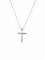 Collier Croix - Collier en or blanc 14 carats et diamants 58 Facettes BO/220010