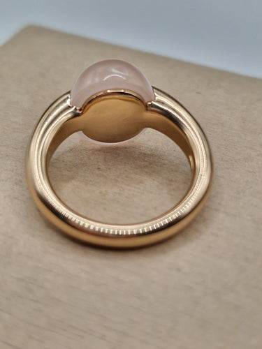 Bague 53 Pomellato Luna - Bague en or rose 18 ct et quartz rose 58 Facettes CV-0039