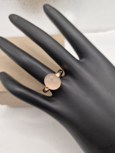 Bague 53 Pomellato Luna - Bague en or rose 18 ct et quartz rose 58 Facettes CV-0039