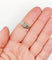 Bague 54.5 Bague tank Art déco en or blanc 18k et diamant taille rose 58 Facettes A07019