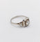 Bague 54.5 Bague tank Art déco en or blanc 18k et diamant taille rose 58 Facettes A07019