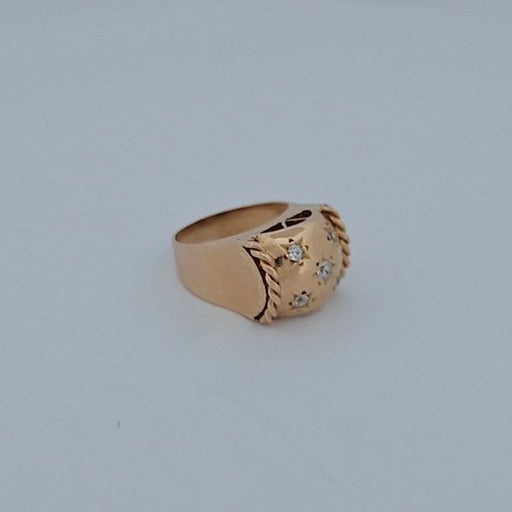 Bague 49 Bague en or rose 18 carats et diamants taille brillant 58 Facettes RV CREATION - 2584664